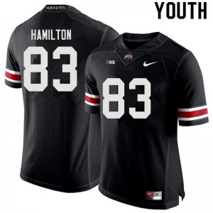 Youth Ohio State Buckeyes #83 Cormontae Hamilton Black Nike NCAA College Football Jersey Athletic YTL4044CD